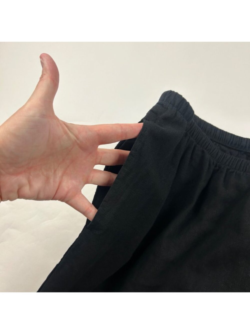 A New Day Black Linen Blend Wide Leg Lounge Pant XXL - Picture 4 of 8